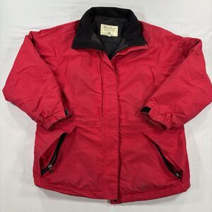 Eddie Bauer Thinsulate Jacket Mens S Red Vintage WeatherEdge